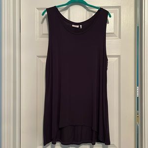 LOGO brand scoop neck tunic tank top. Blackberry colored size XL